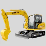 light grey SHANTUI - EXCAVATOR SE75W